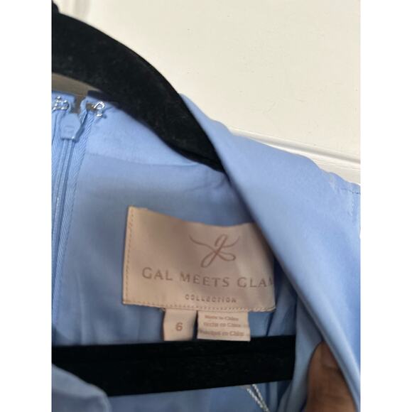 Gal Meets Glam Light Blue Midi Dress - Picture 6 of 6